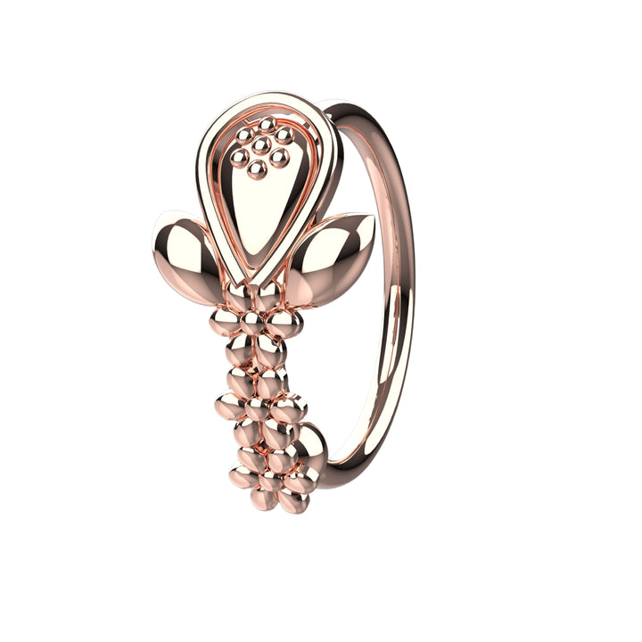 Minimal 14k nose hoop