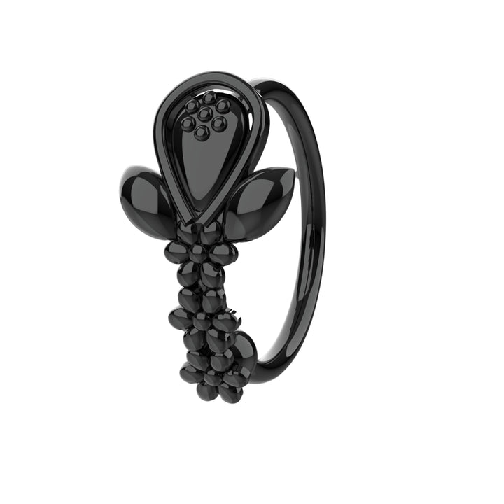 Real gold hoop for nose piercing