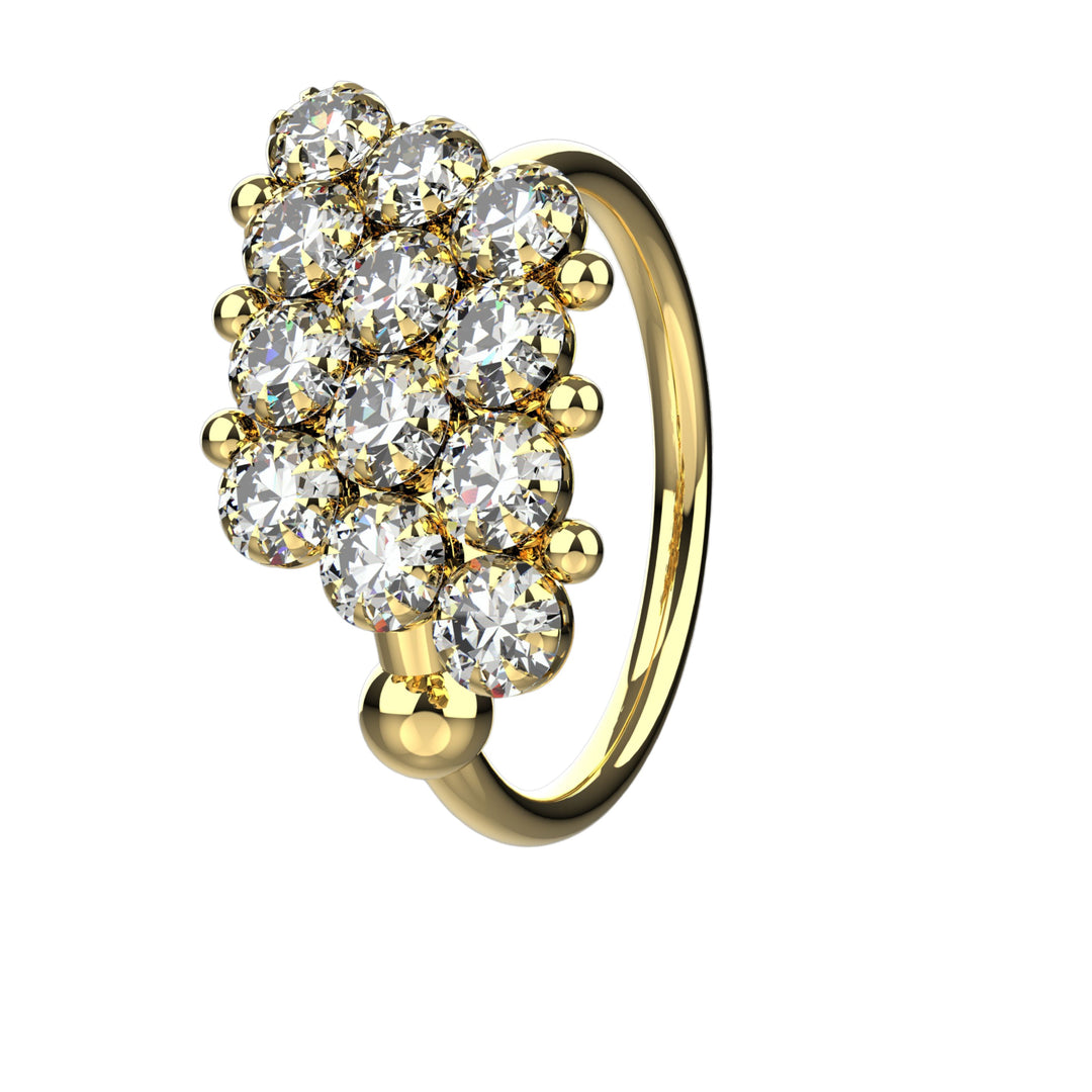 Gold nose ring for women