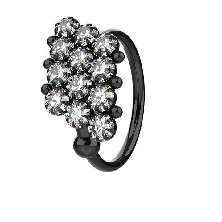 Thin 14k gold nose hoop