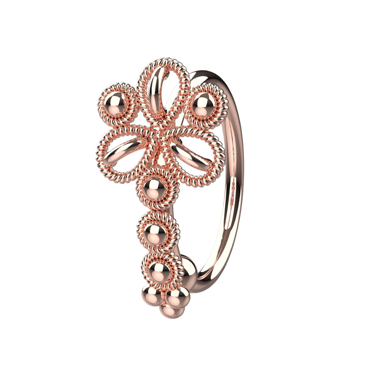 Thin Nose Hoop 8mm  – Gold & Silver Nose Rings for Piercing