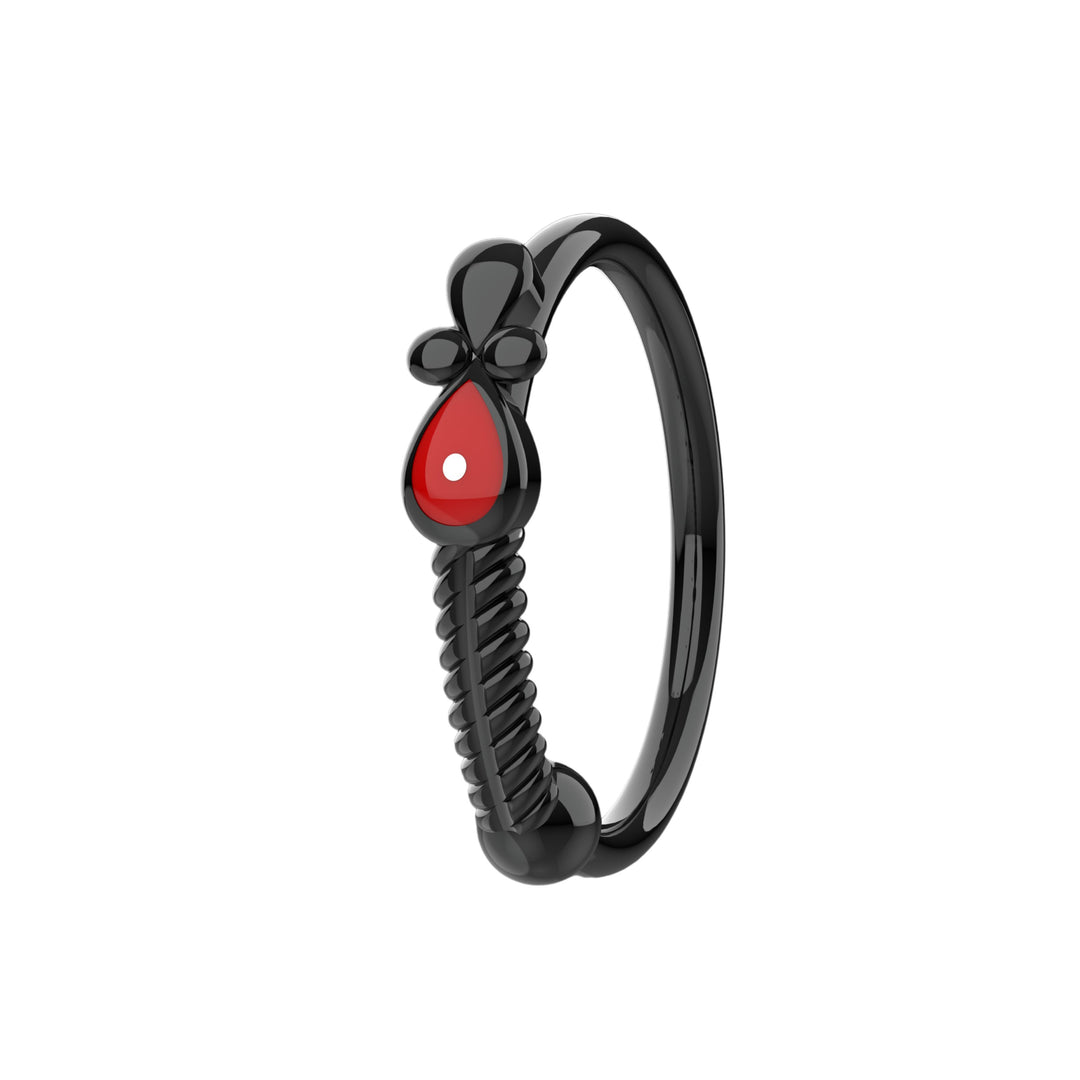 Subtle gold nose jewelry