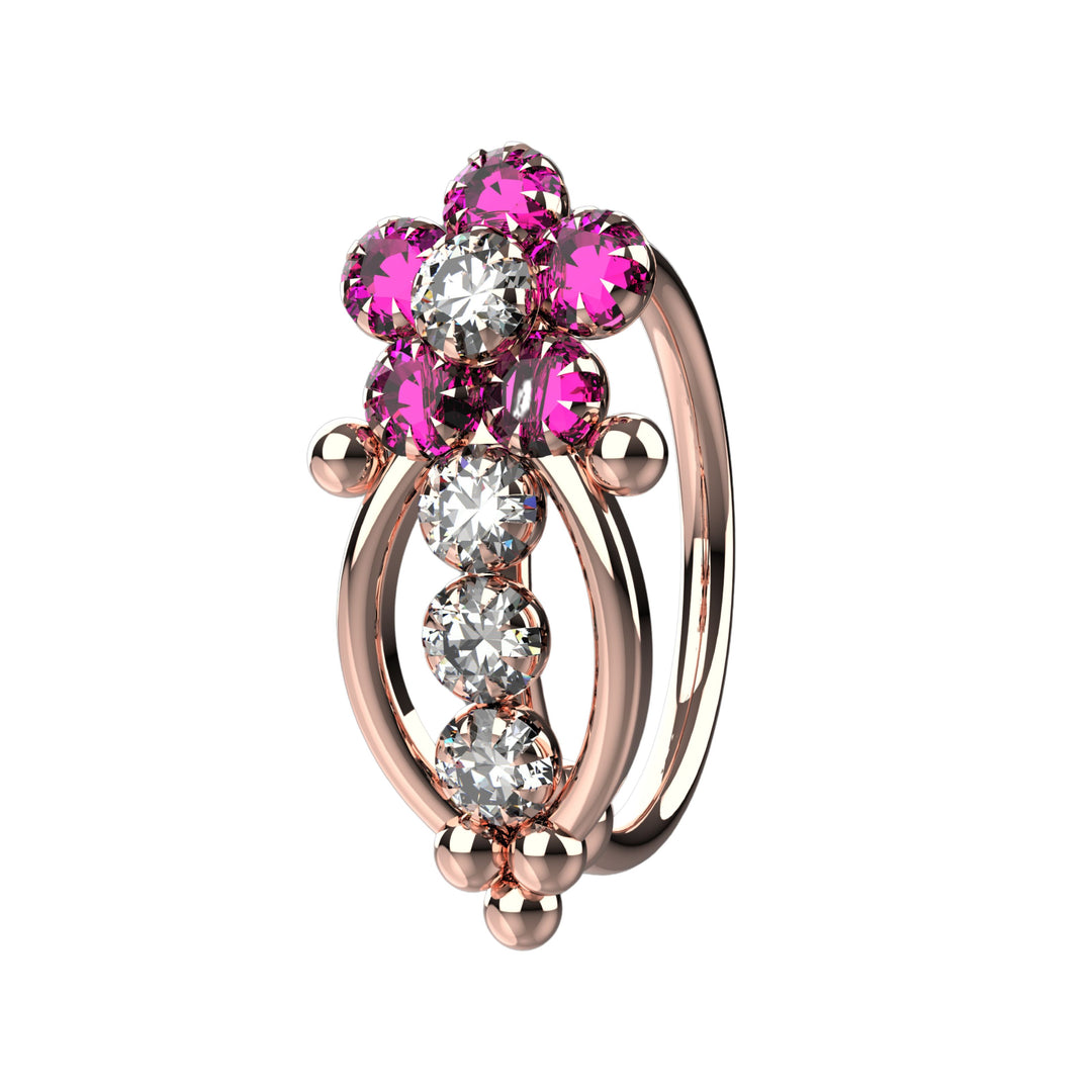 Small gold nose hoop