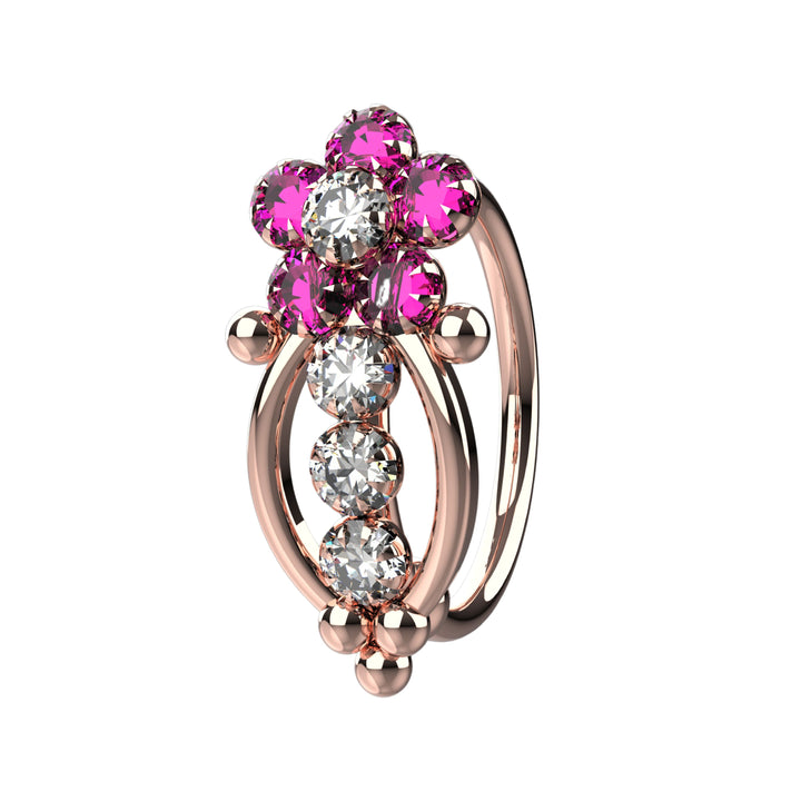 Small gold nose hoop