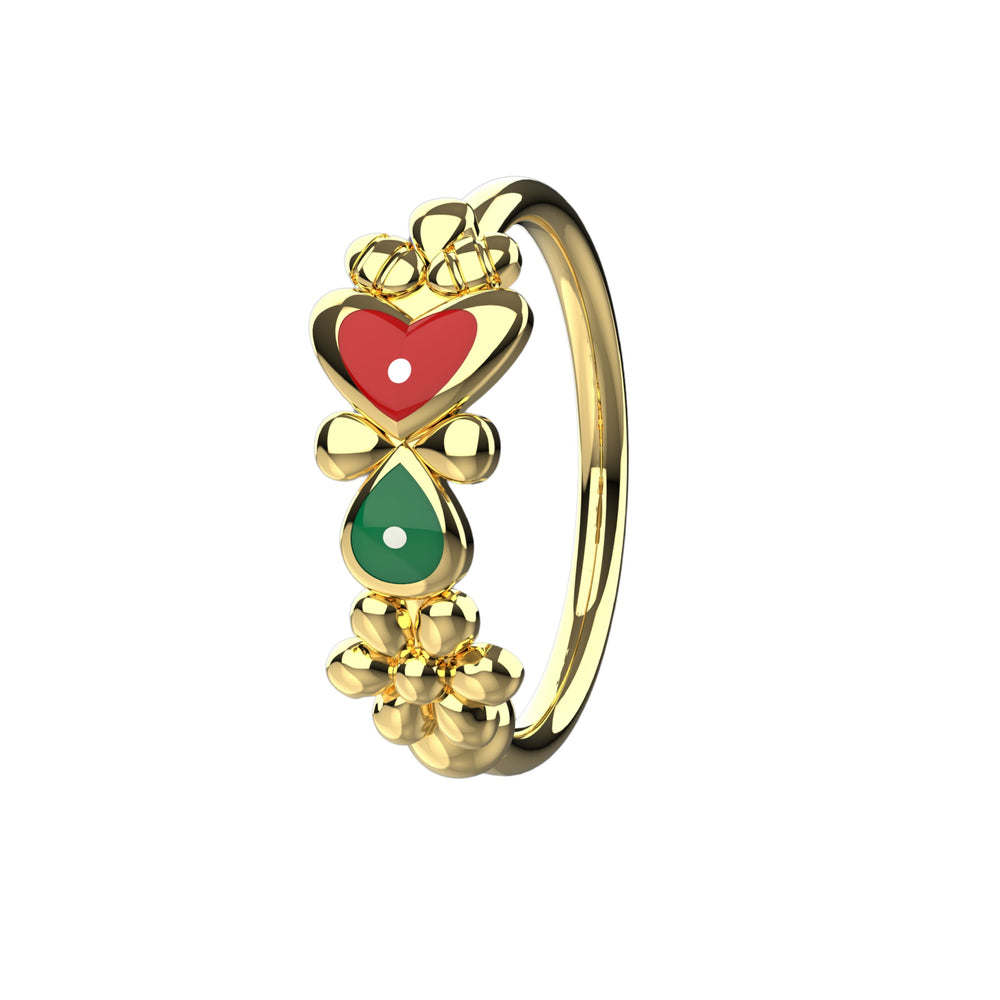 20G gold nose ring hoop