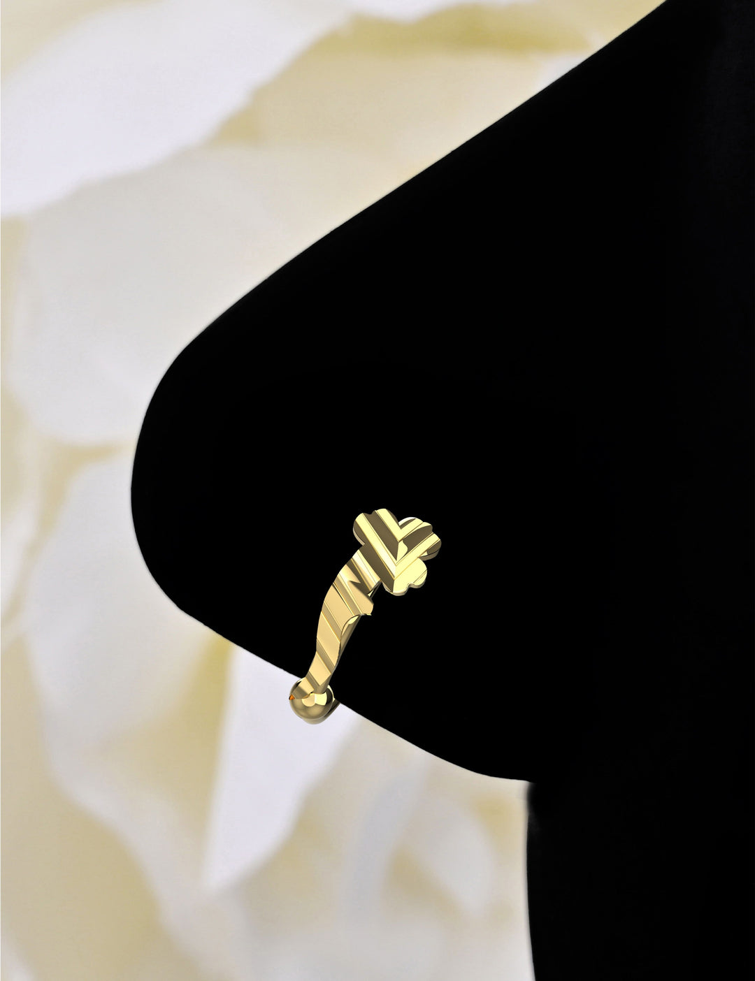 Gold Nose Hoop – elegant and stylish nose jewelry