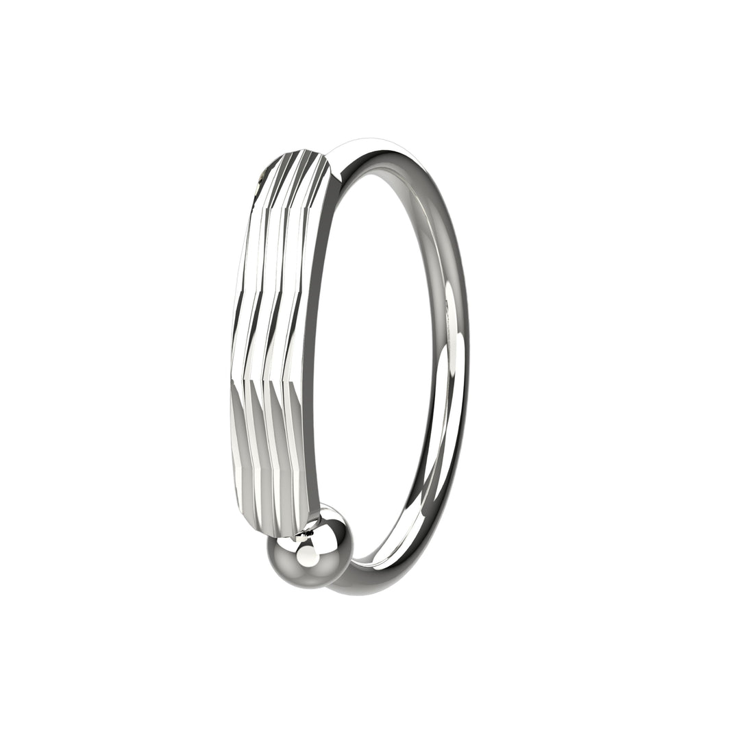 Gold nostril hoop ring