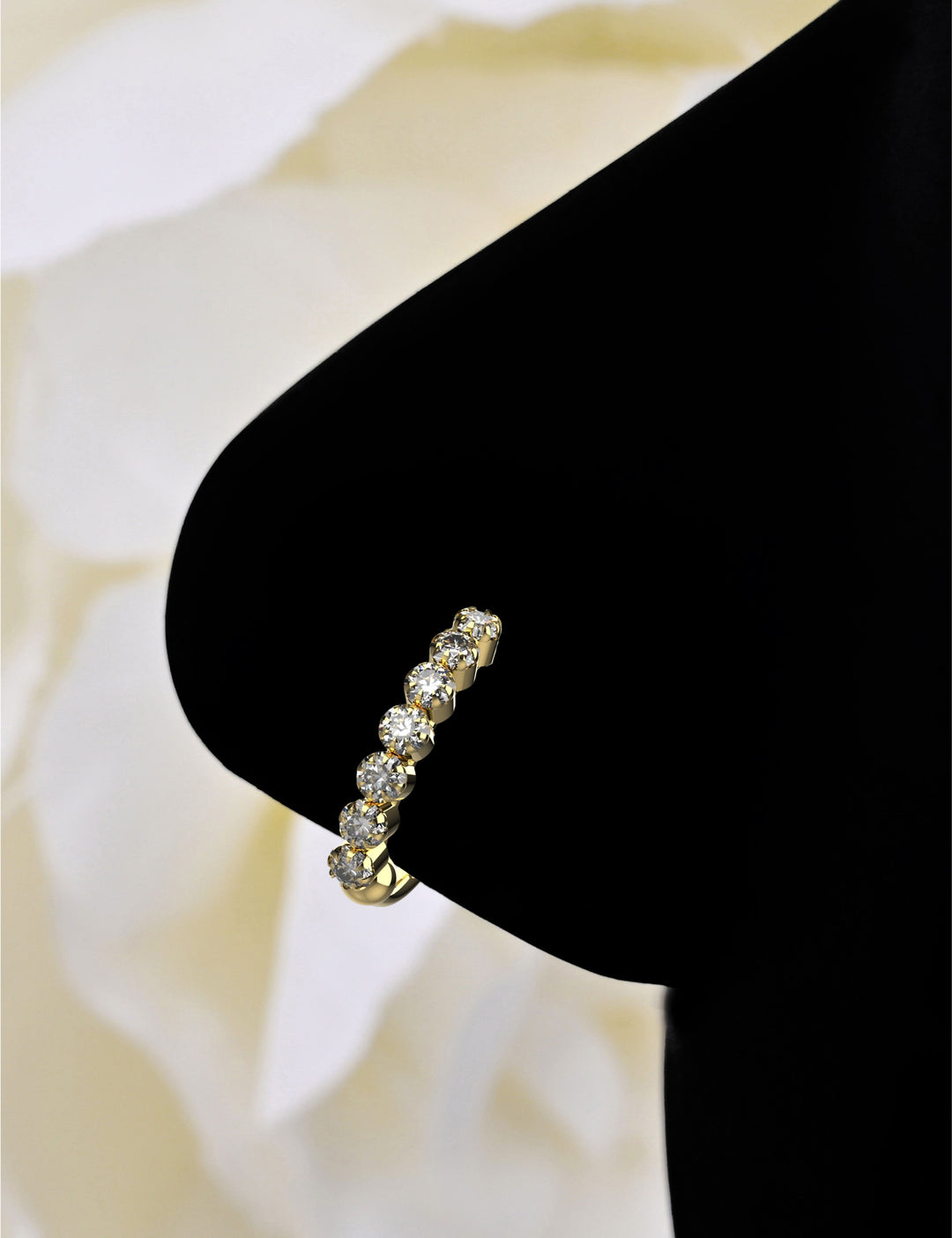 gold nose hoop jewelry