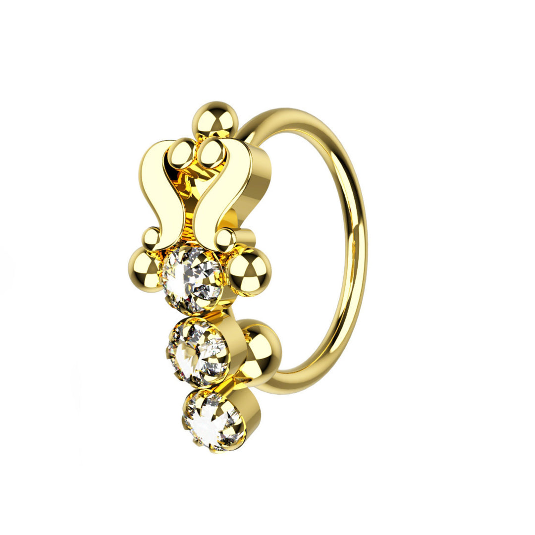 gold nose hoop – sleek and trendy for modern piercings