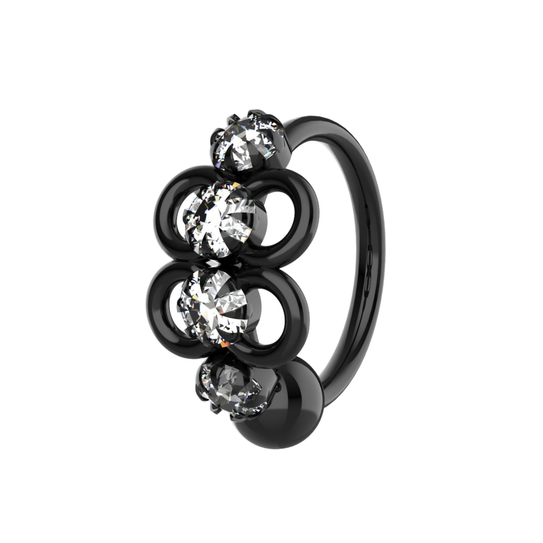 Delicate nose piercing hoop