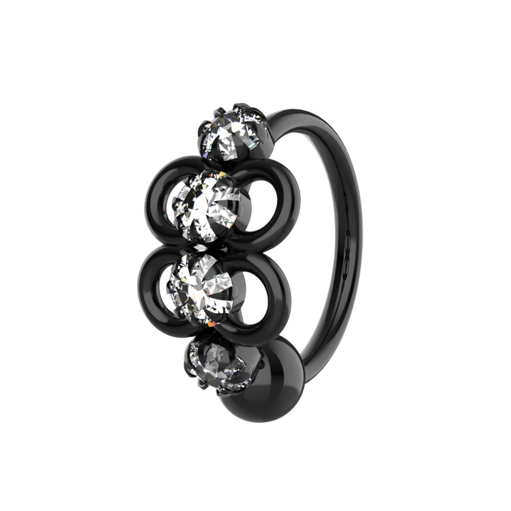 Delicate nose piercing hoop