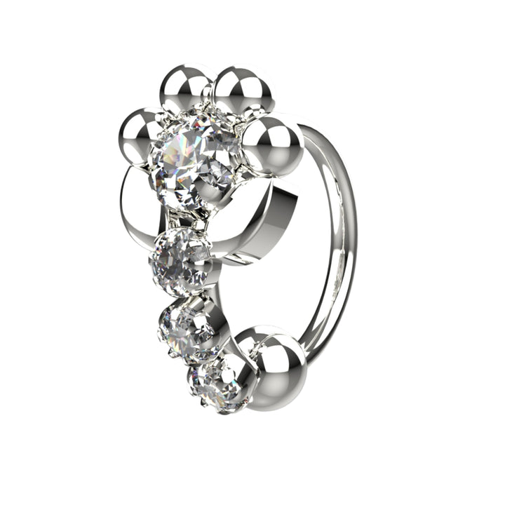 Unique nose piercing hoop