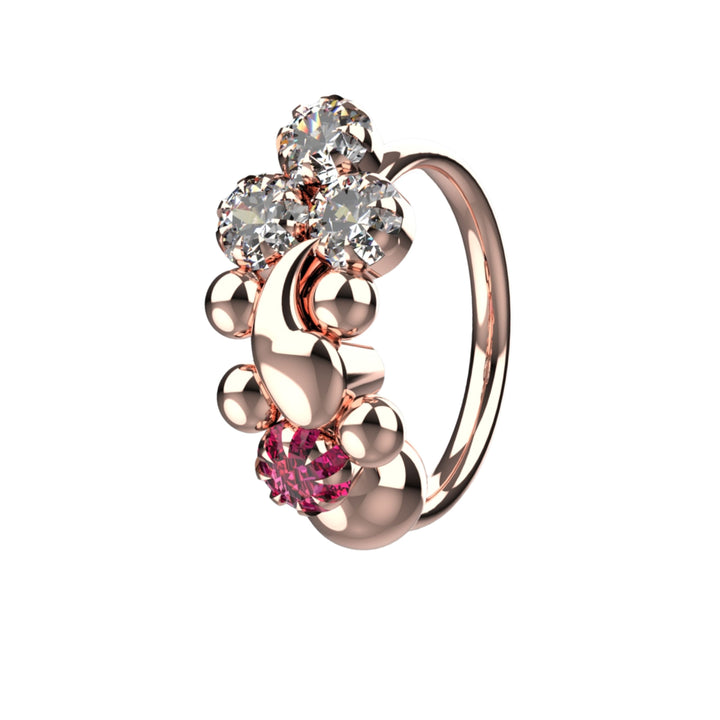 Elegant nose piercing jewelry