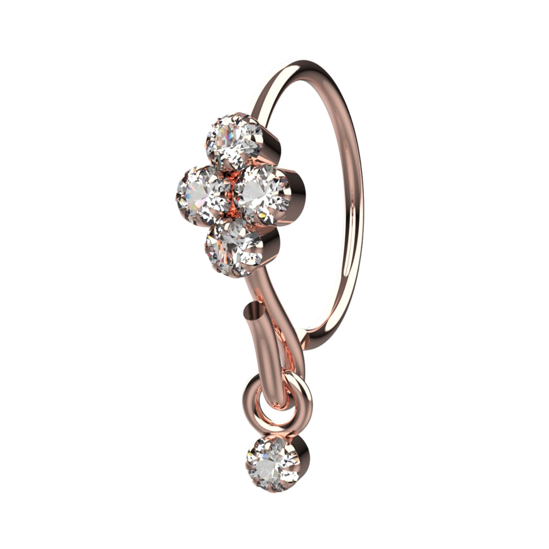 Gold Nose Hoop – lightweight and comfortable fit