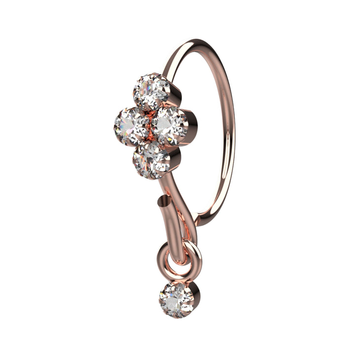 Gold Nose Hoop – lightweight and comfortable fit