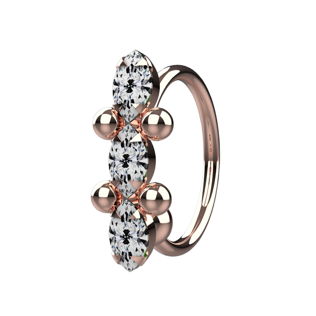 Thin Gold Nose Hoop – lightweight and trendy