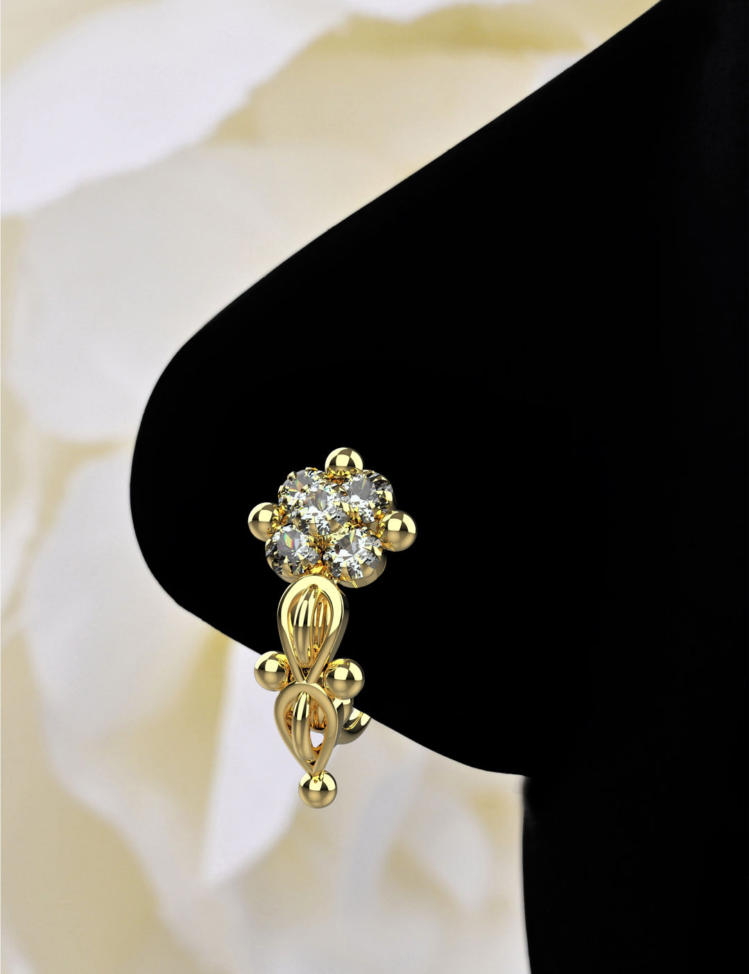 Minimalist gold nose ring