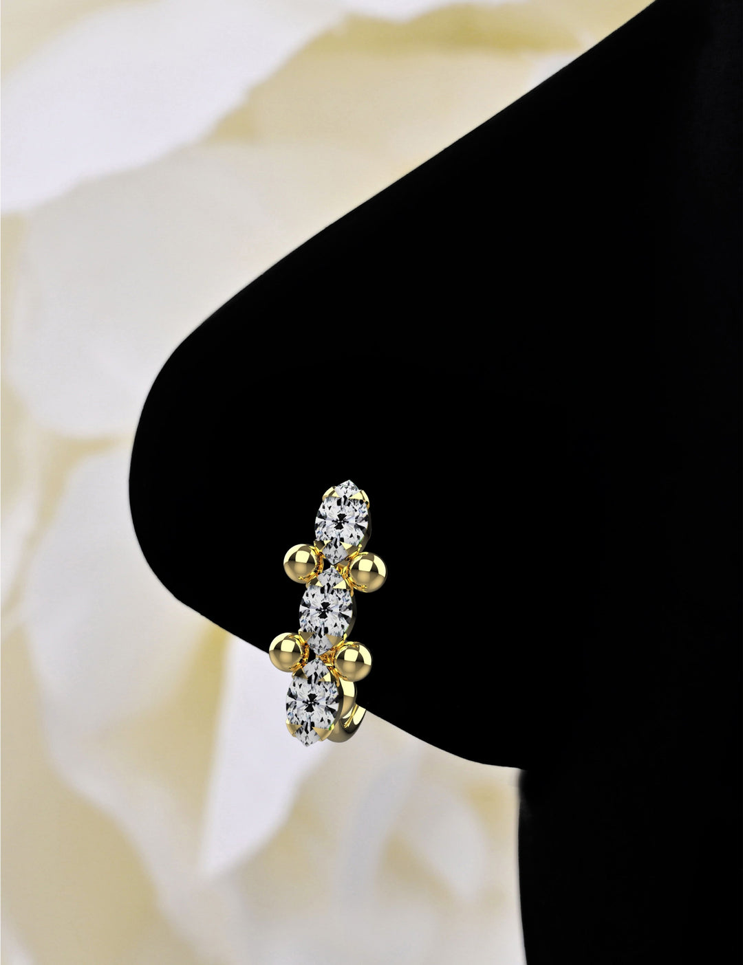 14K Gold Nose Hoop – classic and stylish jewelry