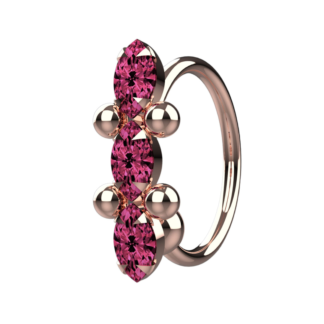 Star Nose Hoop – Dainty Gold Nose Ring Piercing