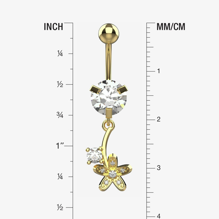 Floating Navel Ring – Gold Belly Rings For Piercings