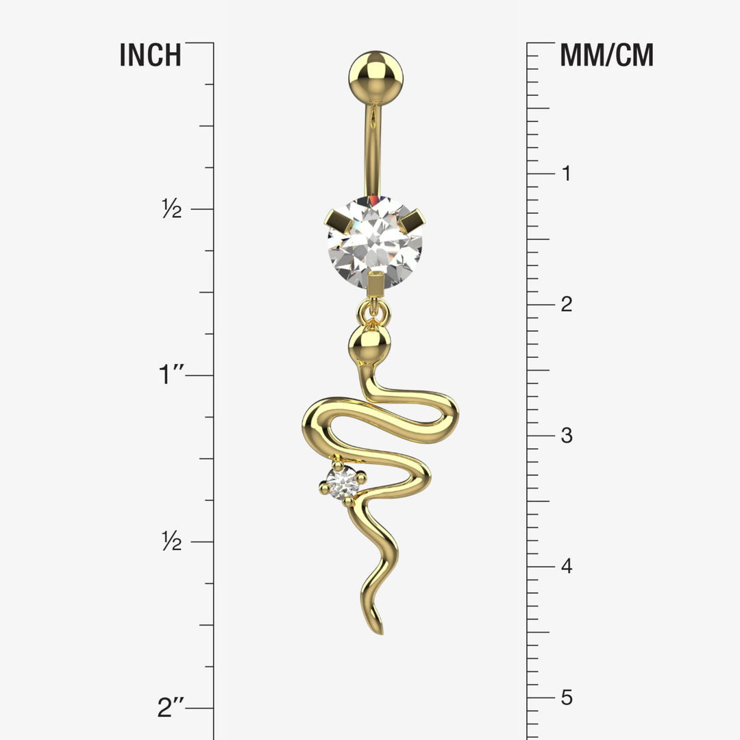 14G Floating Navel Ring for Women – Belly Button Piercing Jewelry