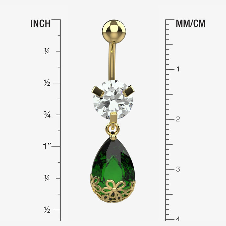 Small Belly Ring & Emerald Jewelry – Floating Navel Rings