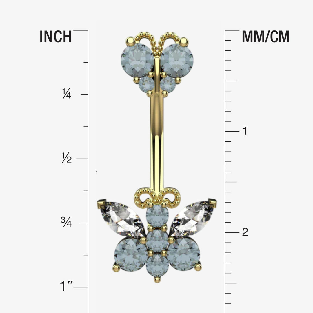 Butterfly Belly Button Rings – Dainty Navel Piercing Jewelry