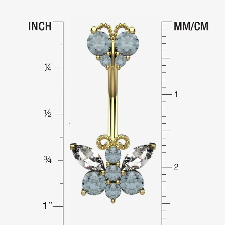 Butterfly Belly Button Rings – Dainty Navel Piercing Jewelry