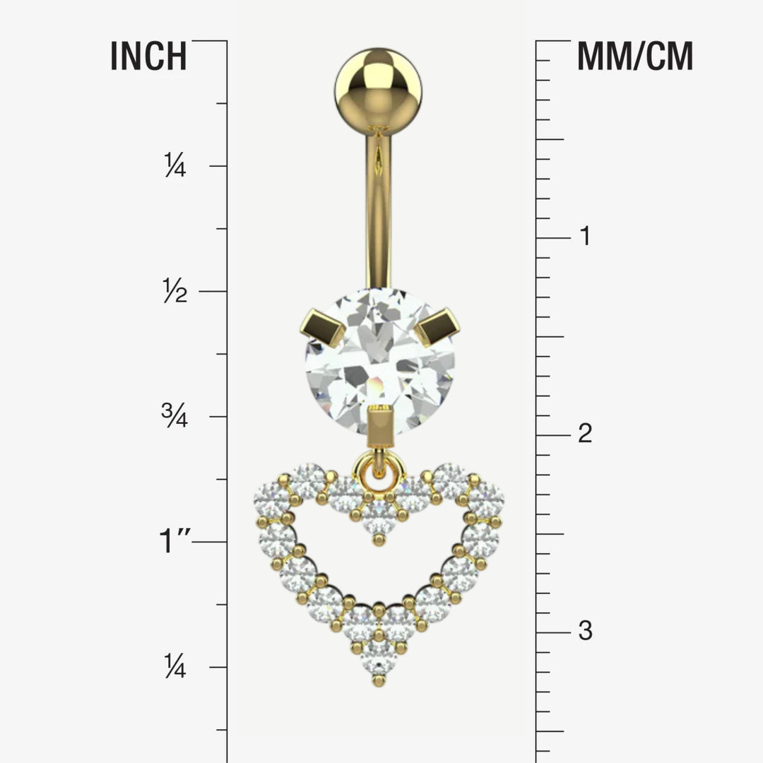 Gold Belly Ring – Belly Button Ring Piercing Jewelry