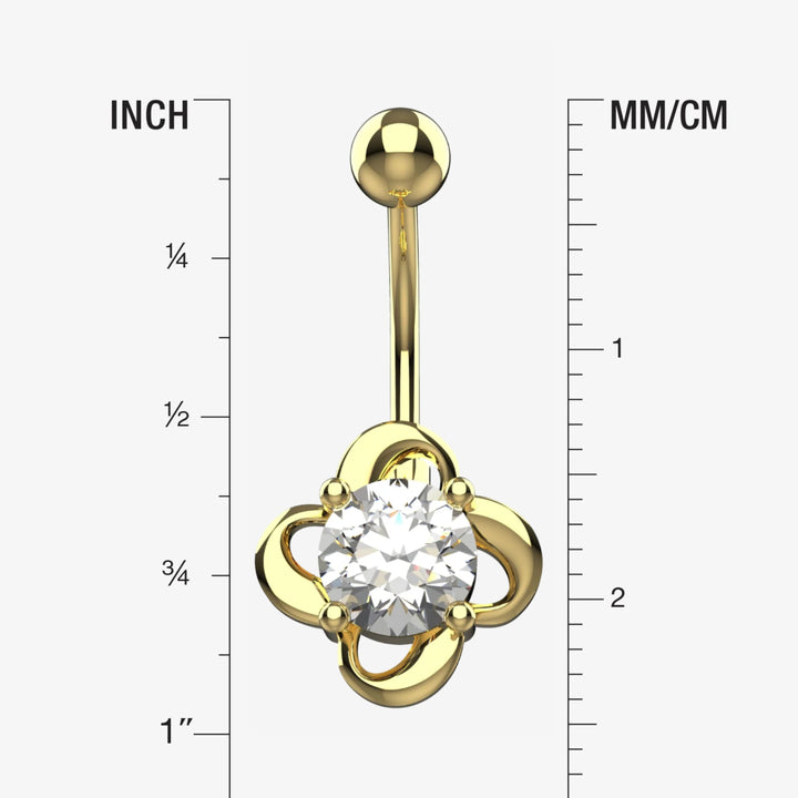 Gold Belly Ring Piercing – Trendy Belly Button Rings