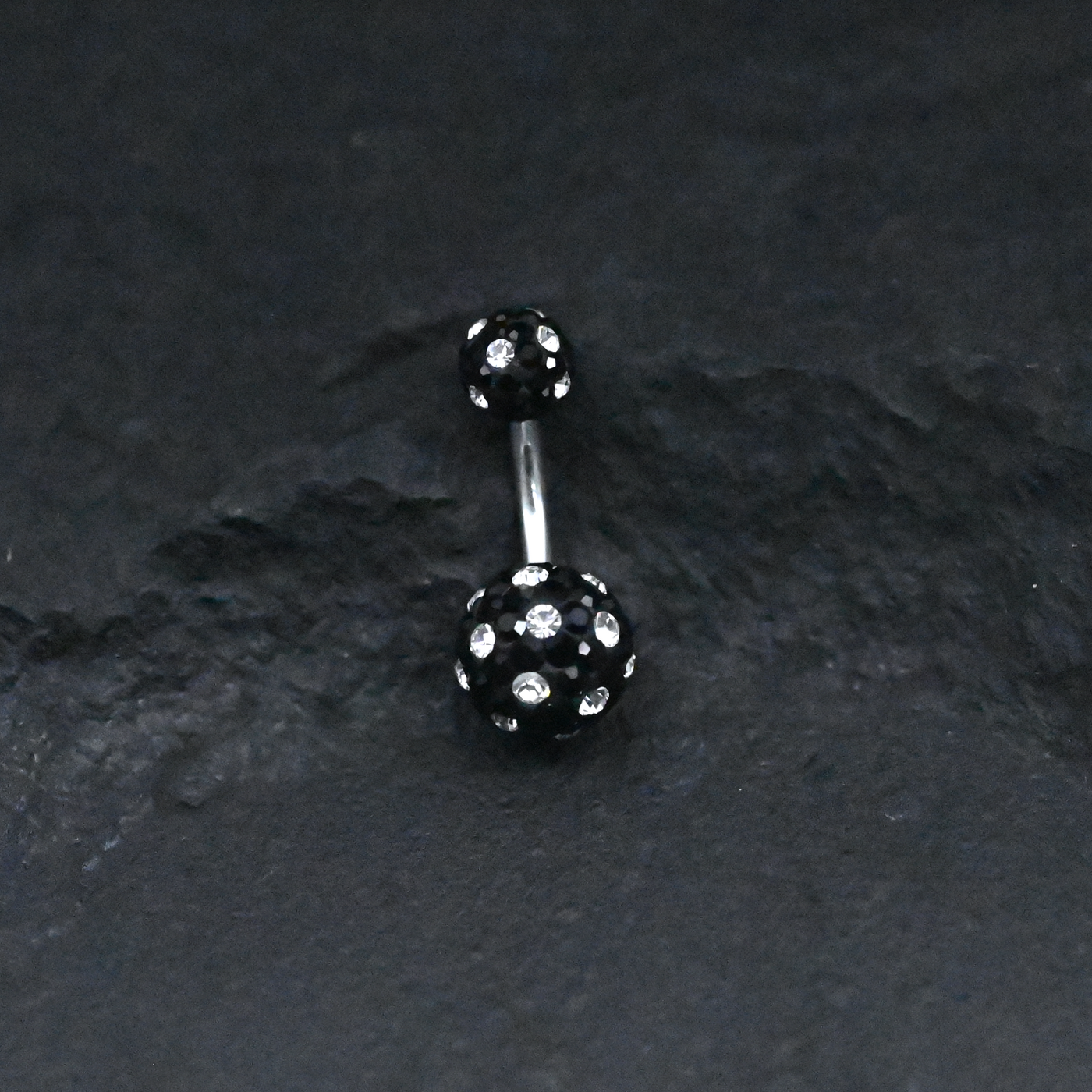 Crystal Ball Surgical Steel Belly Button Ring